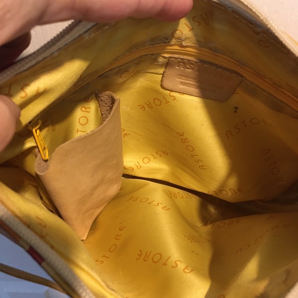 🇮🇹 Astore Leather Retro Geometric Dyed Purse - Picture 7 of 11